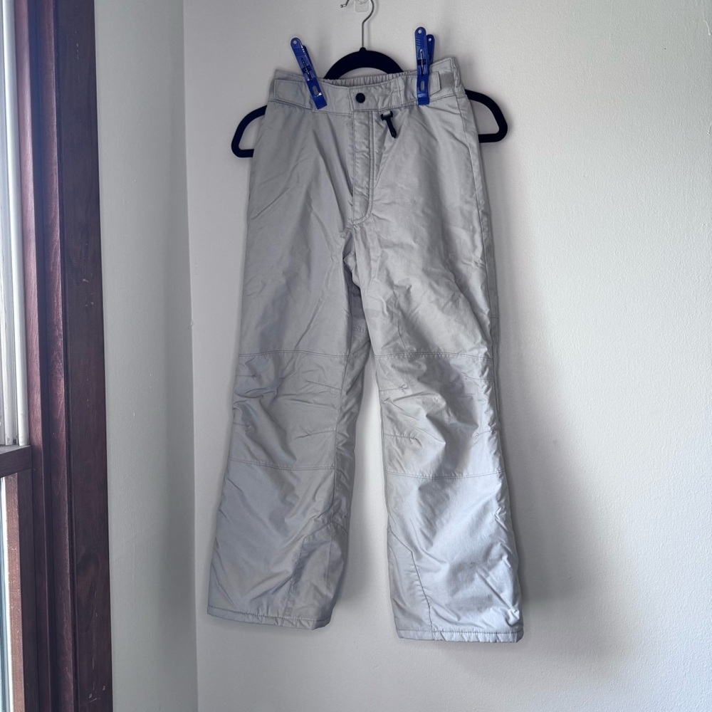 Columbia‎ snow pants Kids' Light Gray Casual Pants reinforcement at knees